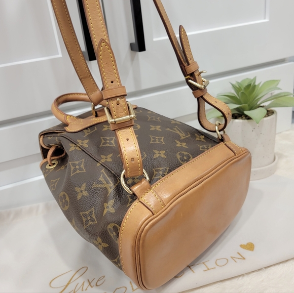 💕DISCONTINUED Very Rare Backpack LOUIS VUITTON Montsouris MINI Monogram - Picture 12 of 16